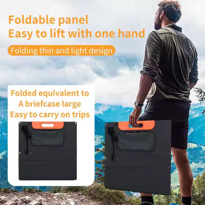 Portable folding solar panels