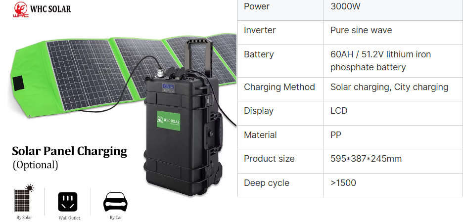 Portable solar generator